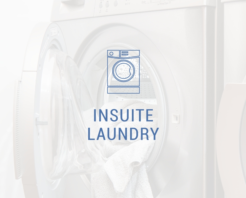 Trailside Square units will have insuite laundry